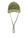 Jacquemus La Casquette Articaut Baseball Hat In Green
