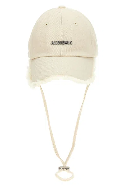 Jacquemus 'la Casquette Artichaut' Cap In White