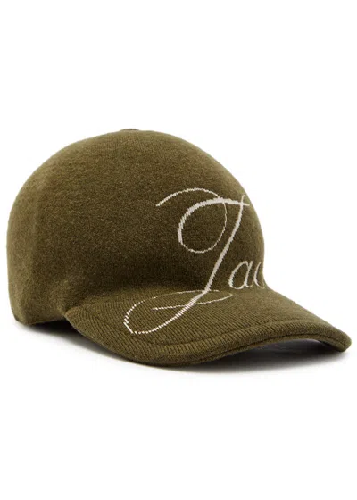 Jacquemus La Casquette Atelier Logo Merino Wool-blend Cap In Brown