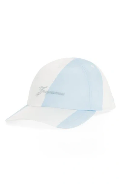 Jacquemus La Casquette Baluchon Baseball Cap In Blue