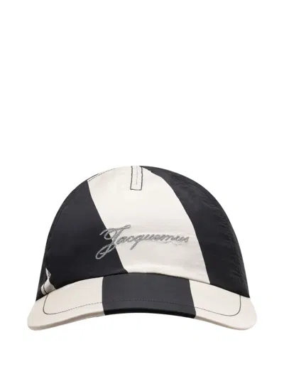 Jacquemus La Casquette Baluchon Striped Cap In Multi