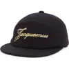 Jacquemus La Casquette Embroidered Logo Wool Blend Baseball Cap In Black
