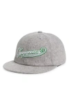 Jacquemus La Casquette Embroidered Logo Wool Blend Baseball Cap In Light Grey