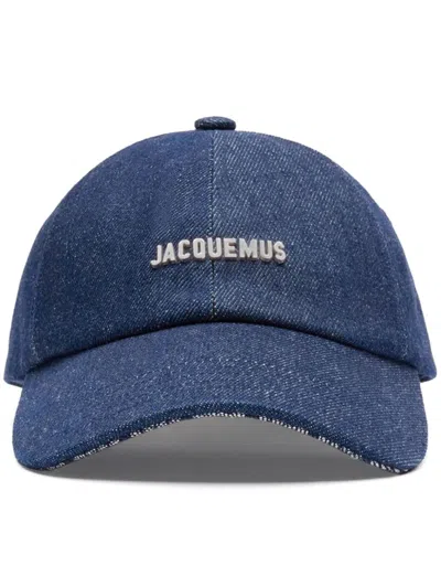 Jacquemus La Casquette Gadjo Baseball Cap In Navy/navy Stripe