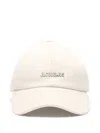 Jacquemus La Casquette Gadjo Baseball Cap In Neutrals