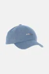 Jacquemus The Gadjo Baseball Cap In Blue In Brown