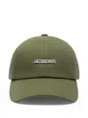 Jacquemus The Gadjo Logo-plaque Baseball Cap In Green