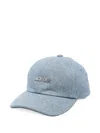 Jacquemus Curved Brim Cap For Everyday Wear In Blue