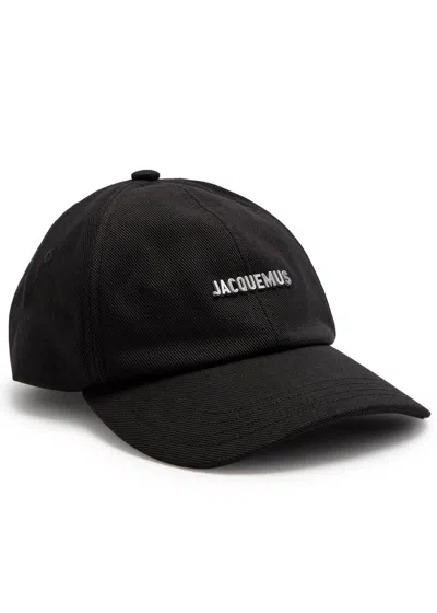 Jacquemus La Casquette Gadjo Cotton Cap In Black