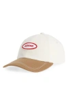 Jacquemus La Casquette Canvas Gelato Cap In Off White/light Brown