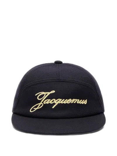 Jacquemus La Casquette Lana Accessories In Blue