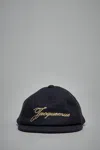 Jacquemus La Casquette Lana In Blue