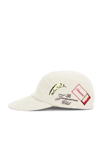 Jacquemus La Casquette Liga Cap In Off White