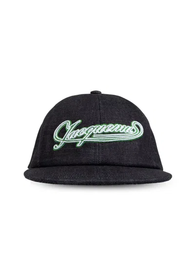 Jacquemus La Casquette Logo Embroidered Baseball Cap In Blue