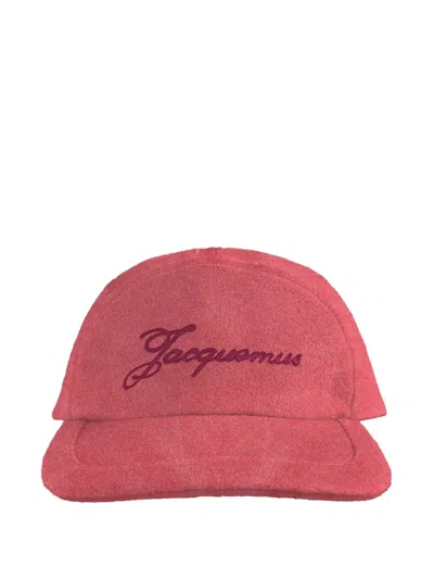 Jacquemus La Casquette Logo-embroidery Baseball Cap In Metallic