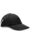Jacquemus La Casquette Ovalie Nylon Cap In Black
