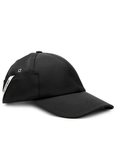 Jacquemus La Casquette Ovalie Nylon Cap In Black