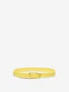 Jacquemus La Ceinture Bambino Leather Belt In Yellow