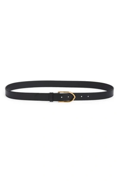 Jacquemus La Ceinture Bambino Leather Belt In Black