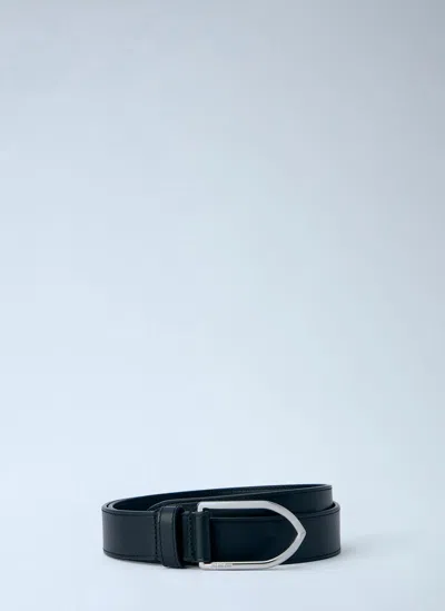 Jacquemus La Ceinture Bambino Leather Belt In Black