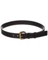 Jacquemus Ovalo Leather Belt In Black