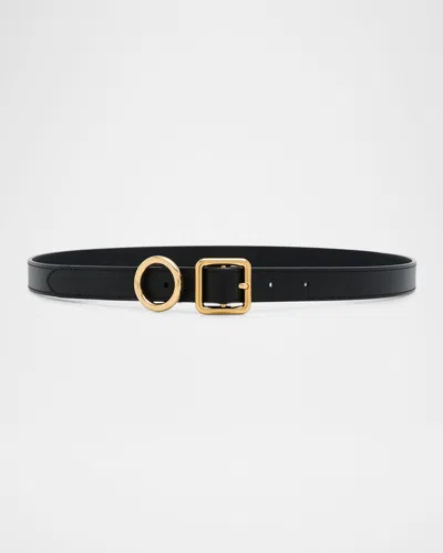 Jacquemus La Ceinture Regalo Leather Belt In Black