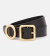 Jacquemus Le Ceinture Regalo Leather Belt In Black