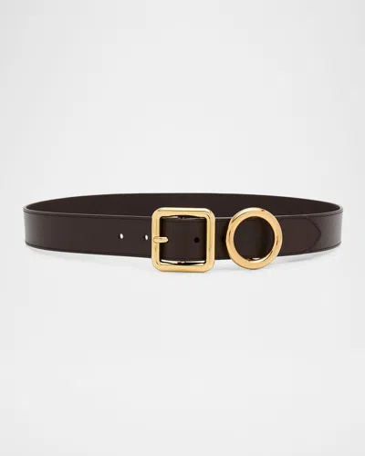 Jacquemus La Ceinture Regalo Leather Belt In Brown