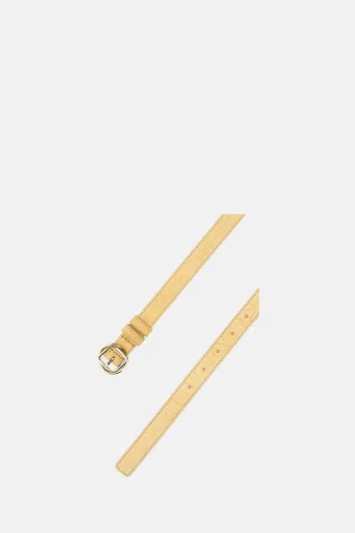Jacquemus La Ceinture Salon Fine Belt In Yellow