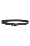 Jacquemus La Ceinture Salon Leather Belt In Black