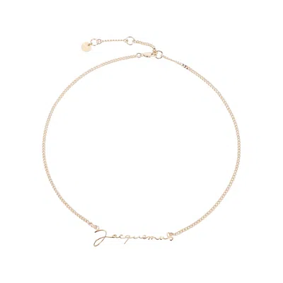 Jacquemus La Chaine Necklace In Metallic