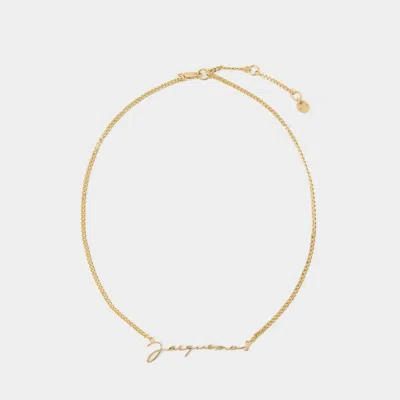 Jacquemus La Chaine Necklace In Gold