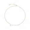 Jacquemus Adjustable Fine Chain Necklace With Golden-tone Hardware In Metallic