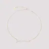 Jacquemus Adjustable Fine Chain Necklace With Golden-tone Hardware In Gold