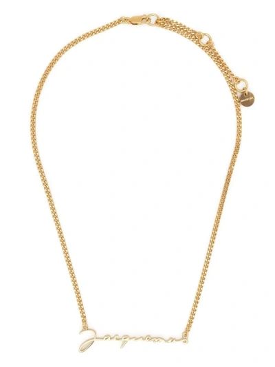 Jacquemus La Chaine Necklace In Metallic