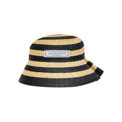 Pre-owned Jacquemus La Chapeau Vela 'ivory/black'
