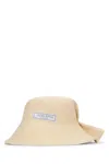 Jacquemus La Chapeau Vela Paper Bucket Hat In Natural