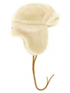 Jacquemus La Chapka Shearling Hat In Neutral