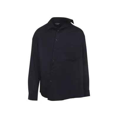JACQUEMUS LA CHEMIS CUADRO NAVY BLUE VIRGIN WOOL SHIRT