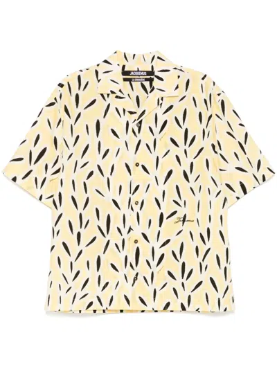 Jacquemus La Chemise Jean Printed Ss Shirt In Multi