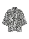 Jacquemus Aloe Shirt In White/black