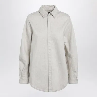 Jacquemus La Chemise Amelo De-nimes In Gray