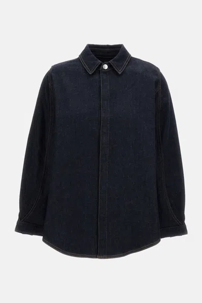 Jacquemus La Chemise Amelo De-nimes Shirt In Blue