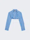 Jacquemus La Chemise Bahia Courte In Blue