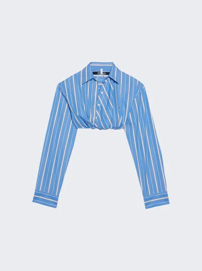Jacquemus La Chemise Bahia Courte In Blue