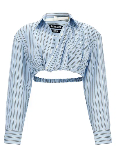 Jacquemus Light Blue La Chemise Bahia Courte Shirt