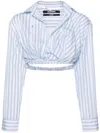 Jacquemus Light Blue La Chemise Bahia Courte Shirt In Blue