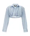 Jacquemus Light Blue La Chemise Bahia Courte Shirt In Blue