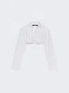 Jacquemus La Chemise Bahia Courte In White