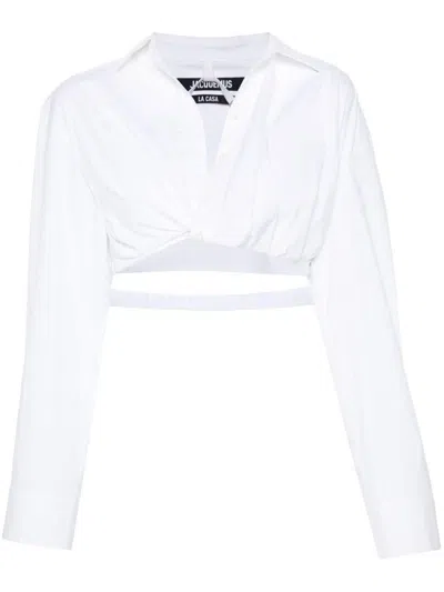 Jacquemus La Chemise Bahia Courte In White